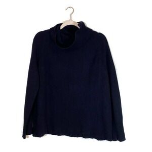 Aritzia Community Turtleneck Alpaca Sweater Sz Small Dark Navy